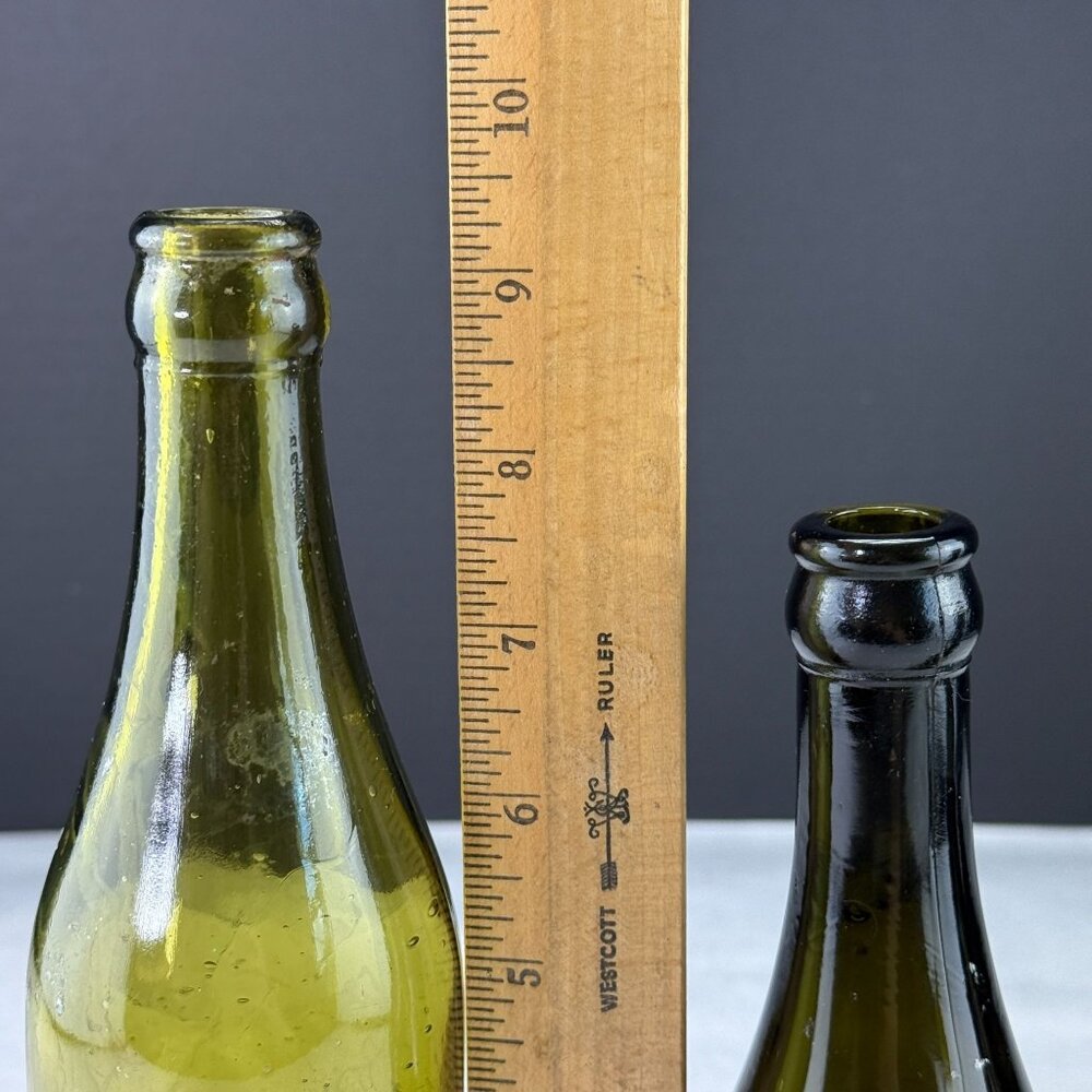 Vintage E & J Burke Olive Green Bottles Lot Of 3 - Picture 12 of 12